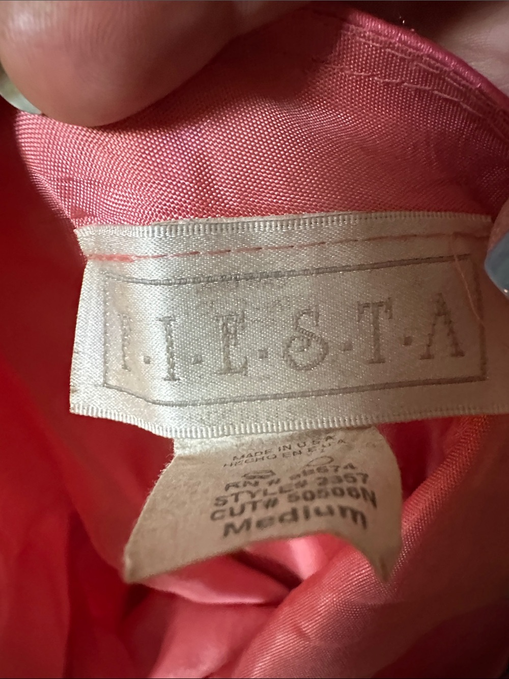 Fiesta Ombre Cowl Neck Satin Prom Dress in Pink and Lavender - Picture 2 of 3